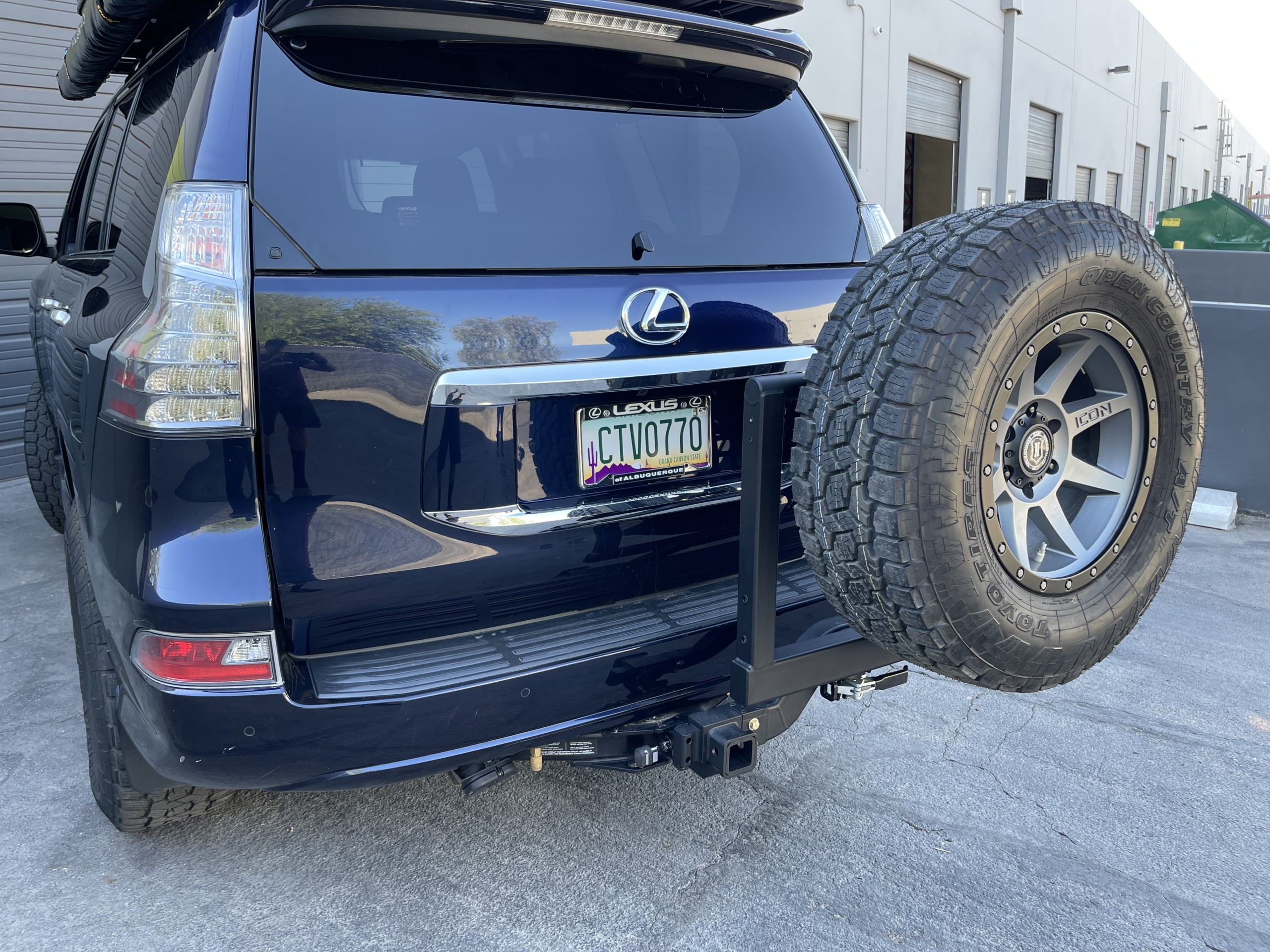 Universal Modular Spare Tire Carrier Rack
