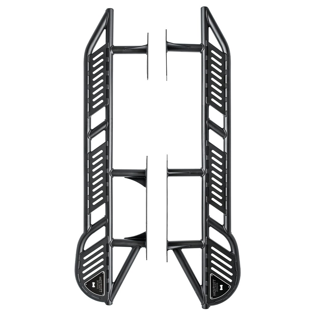 5th Gen 2024 Toyota 4Runner Rock Sliders by Westcott Designs Pair Top View